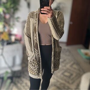 Lucky Brand Aztec Cardigan Women's Size SP